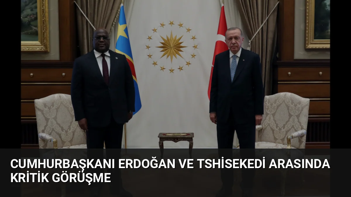 Cumhurbaşkanı Erdoğan, Kongo Demokratik Cumhuriyeti Cumhurbaşkanı Tshisekedi ile görüşerek ikili