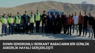 Kayseri'de Down sendromlu 18 yaşındaki Berkant Babacan, jandarma ekiplerinin desteğiyle