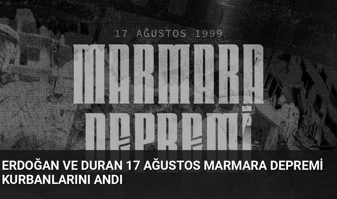 Cumhurbaşkanı Erdoğan ve İletişim Başkanı Duran, 17 Ağustos 1999 Marmara