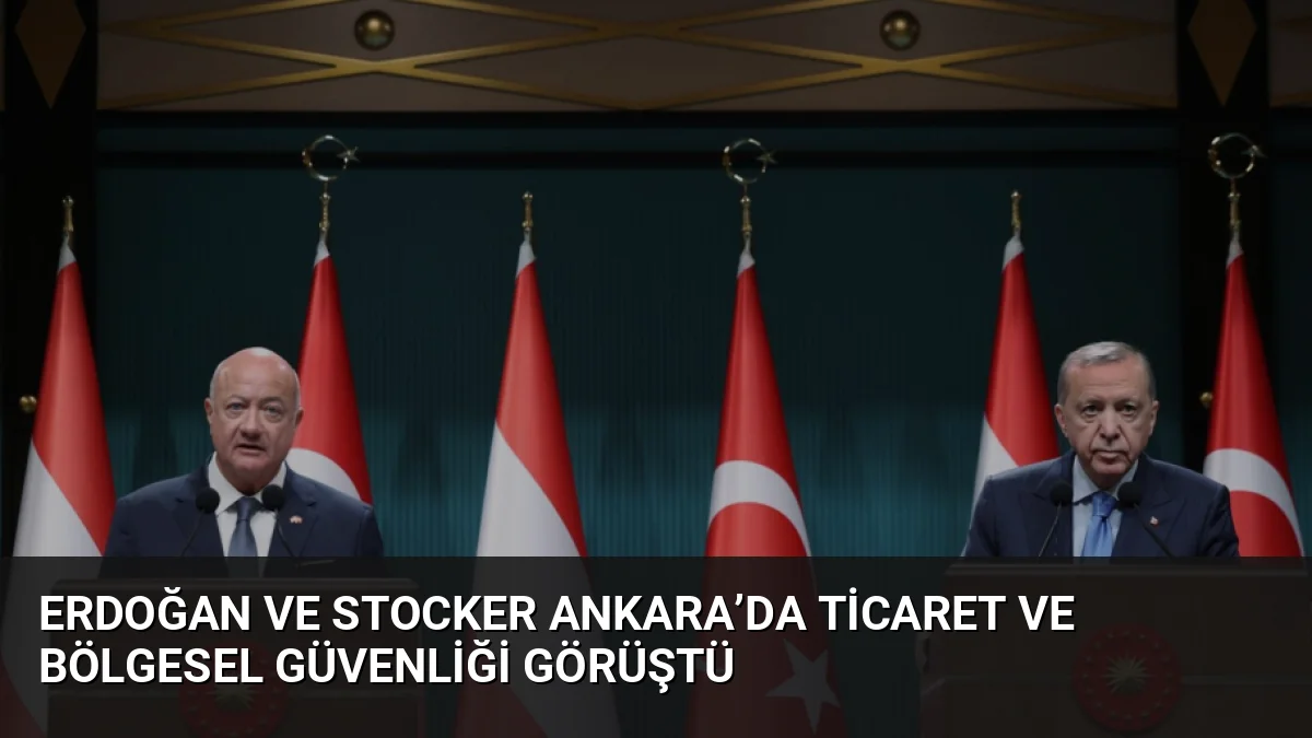 Cumhurbaşkanı Erdoğan ve Avusturya Başbakanı Stocker, Ankara'daki görüşmelerinde 5 milyar