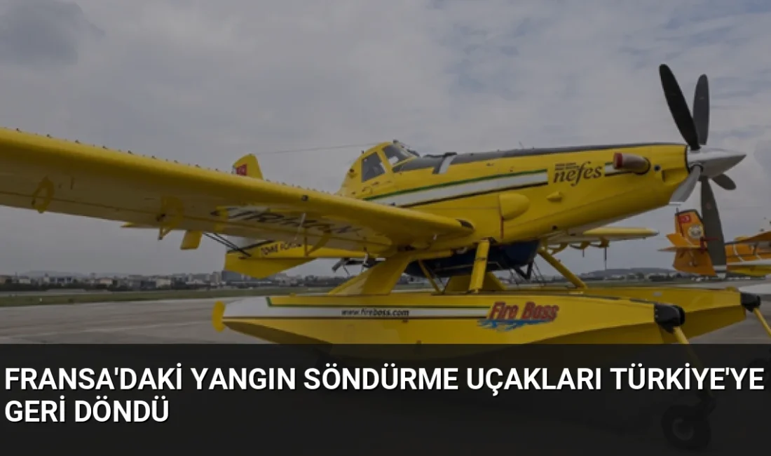 Tarım ve Orman Bakanı İbrahim Yumaklı, Fransa'daki yangın söndürme çalışmalarına