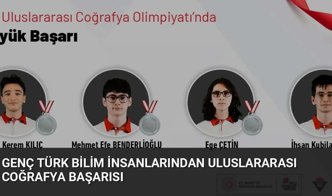 İstanbul'da düzenlenen 22. Uluslararası Coğrafya Olimpiyatı'nda Türkiye'yi temsil eden öğrenciler