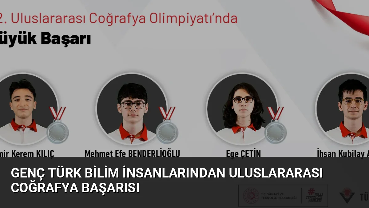 İstanbul'da düzenlenen 22. Uluslararası Coğrafya Olimpiyatı'nda Türkiye'yi temsil eden öğrenciler
