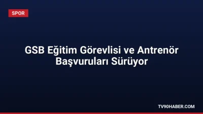 Gençlik ve Spor Bakanlığı bünyesinde görev alacak eğitim görevlisi ve