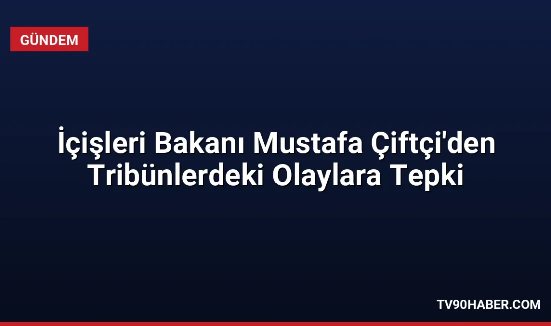 İçişleri Bakanı Mustafa Çiftçi, Gençlerbirliği maçında bir çocuğun hedef alınmasına
