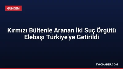 Kırmızı bültenle aranan iki organize suç örgütü lideri ve 5