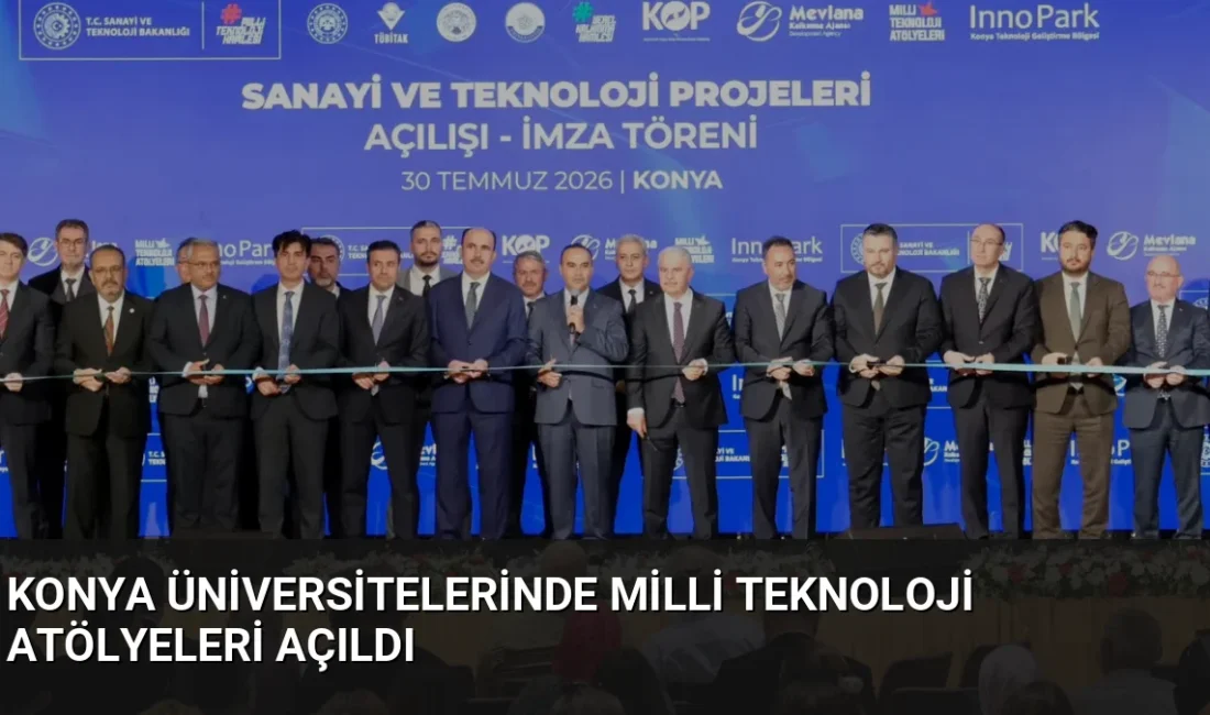 Konya'da iki üniversitede faaliyete geçen Milli Teknoloji Atölyeleri, gençlerin bilim