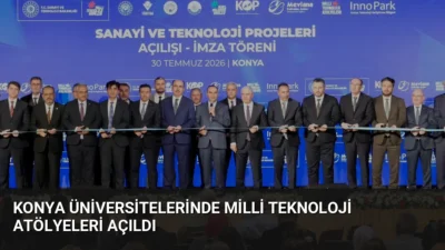 Konya'da iki üniversitede faaliyete geçen Milli Teknoloji Atölyeleri, gençlerin bilim