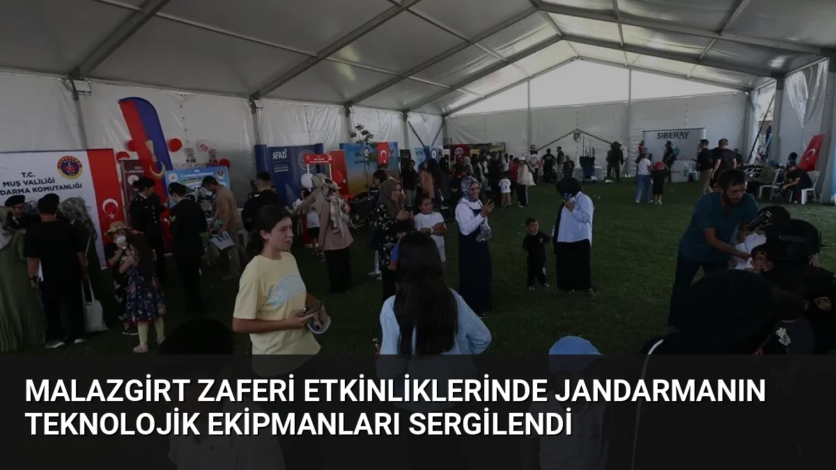 Malazgirt Zaferi'nin 955. yıl dönümünde jandarma ekipleri, suçların aydınlatılmasında kullanılan