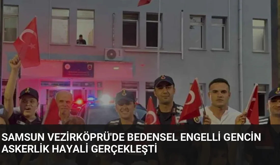 Samsun'un Vezirköprü ilçesinde bedensel engelli İlyas Mert Çelik, ailesinin düzenlediği