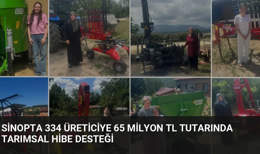 Sinop'ta KDAKP kapsamında 334 üreticiye 65 milyon TL hibe desteği