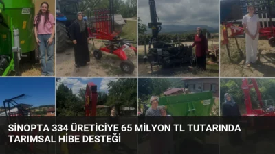 Sinop'ta KDAKP kapsamında 334 üreticiye 65 milyon TL hibe desteği