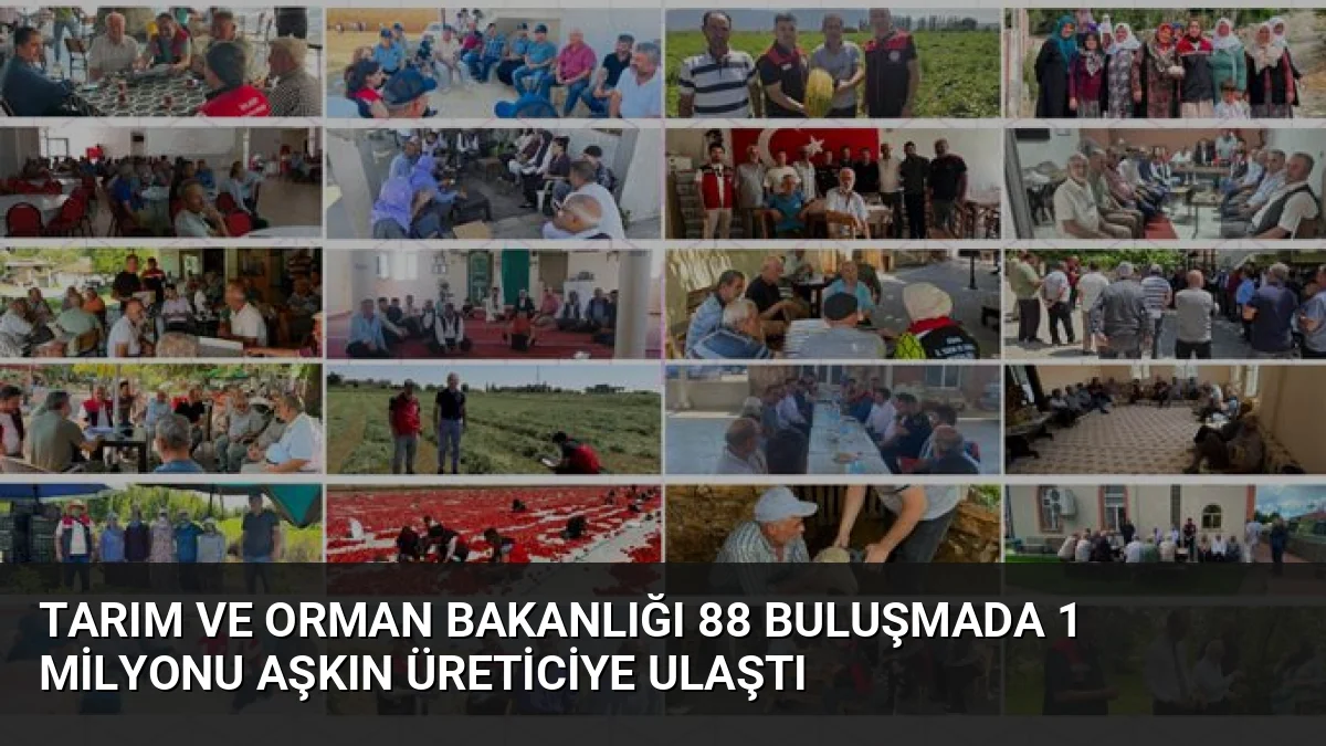 Tarım ve Orman Bakanlığı, Cuma Buluşmaları ile 2024 yılından bu