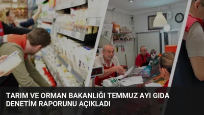 Tarım ve Orman Bakanlığı, Temmuz ayında 107 binin üzerinde gıda
