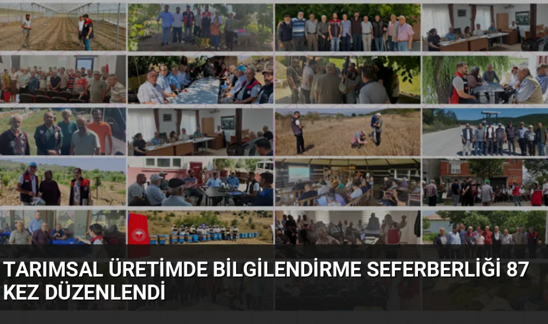 Cuma Buluşmaları kapsamında 87'nci kez sahaya inen ekipler, üreticilere desteklemeler,
