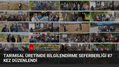 Cuma Buluşmaları kapsamında 87'nci kez sahaya inen ekipler, üreticilere desteklemeler,