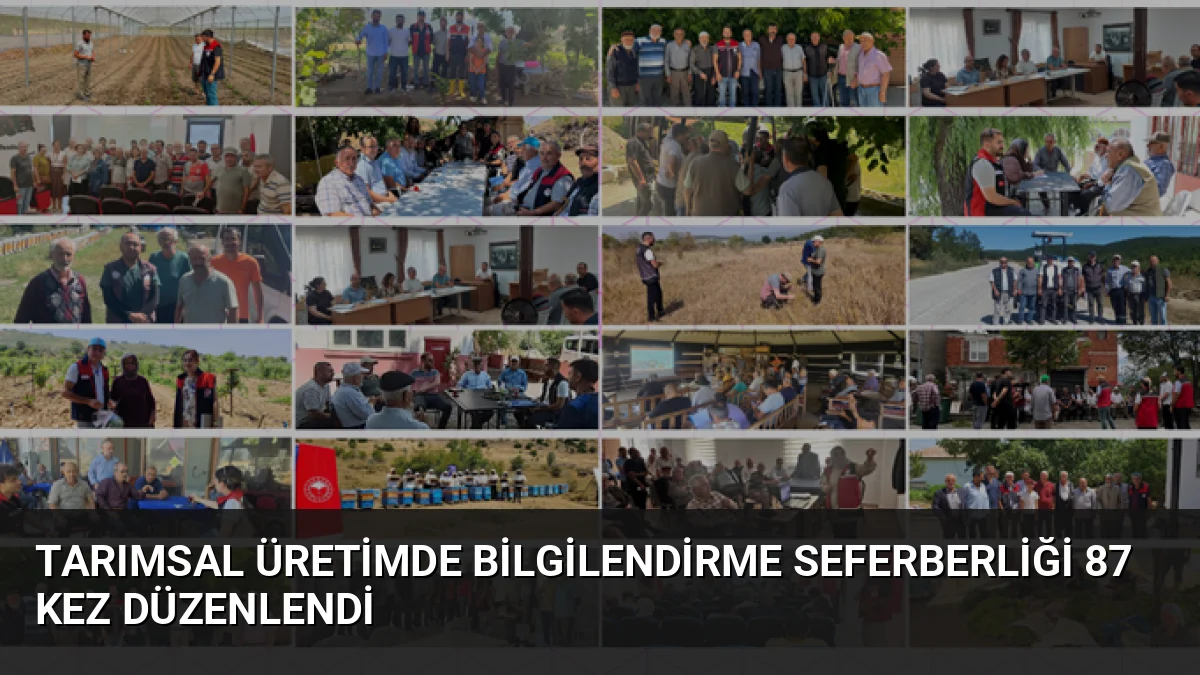 Cuma Buluşmaları kapsamında 87'nci kez sahaya inen ekipler, üreticilere desteklemeler,