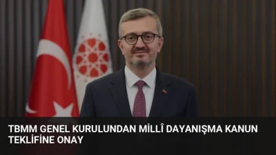TBMM Genel Kurulu'nda 467 oyla kabul edilen Millî Dayanışma ve
