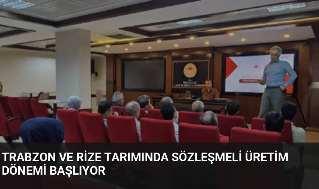 Trabzon ve Rize'de tarımsal üretimi planlamak ve pazarlama imkanlarını artırmak