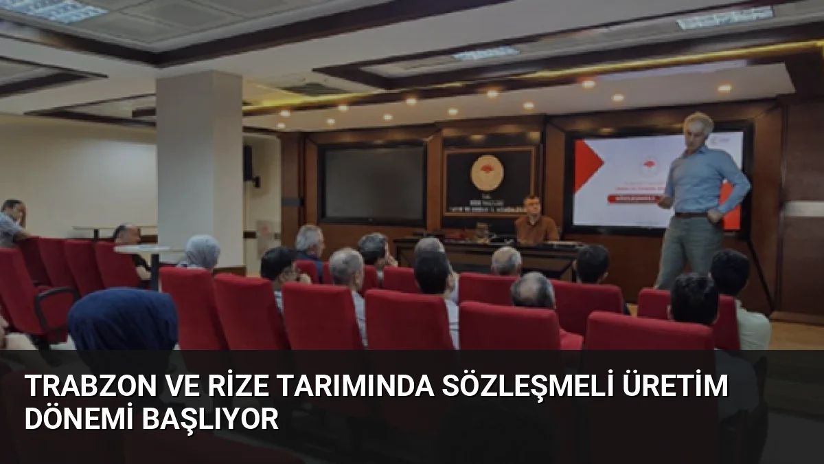 Trabzon ve Rize'de tarımsal üretimi planlamak ve pazarlama imkanlarını artırmak