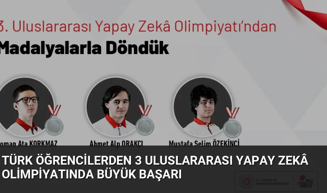 Astana'da düzenlenen 3. Uluslararası Yapay Zekâ Olimpiyatı'nda Türkiye'yi temsil eden