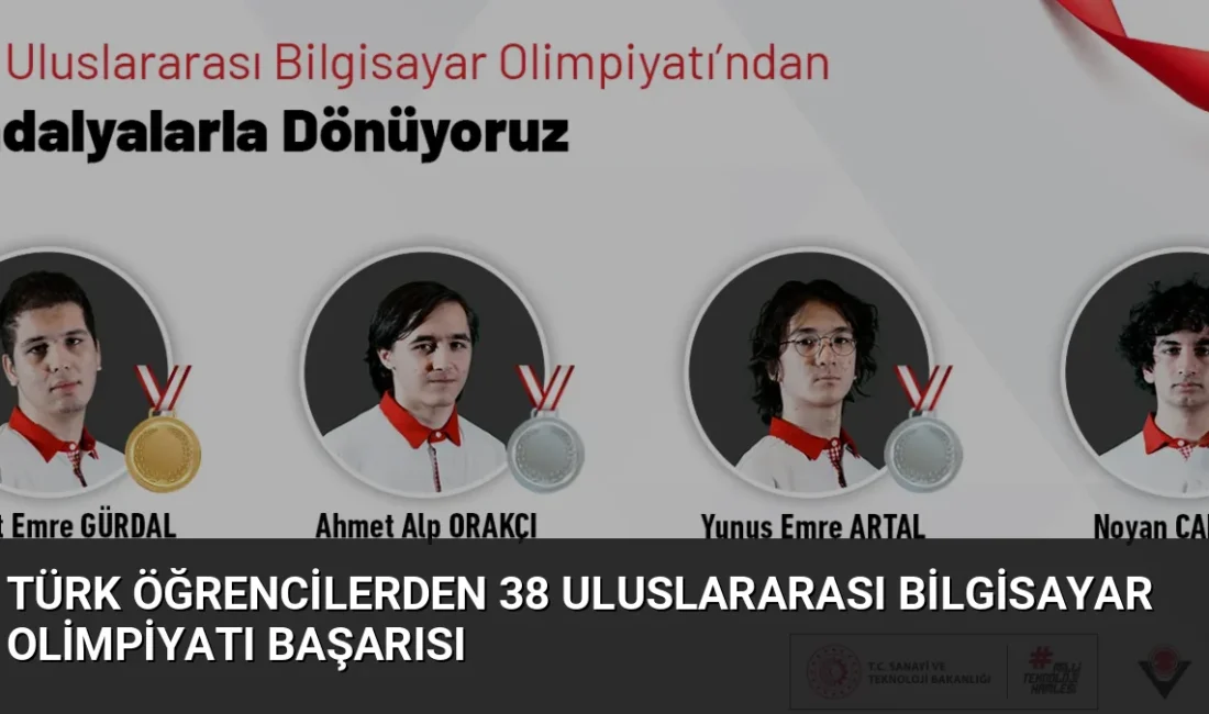 Özbekistan'ın Taşkent şehrinde düzenlenen 38. Uluslararası Bilgisayar Olimpiyatı'nda Türkiye 4