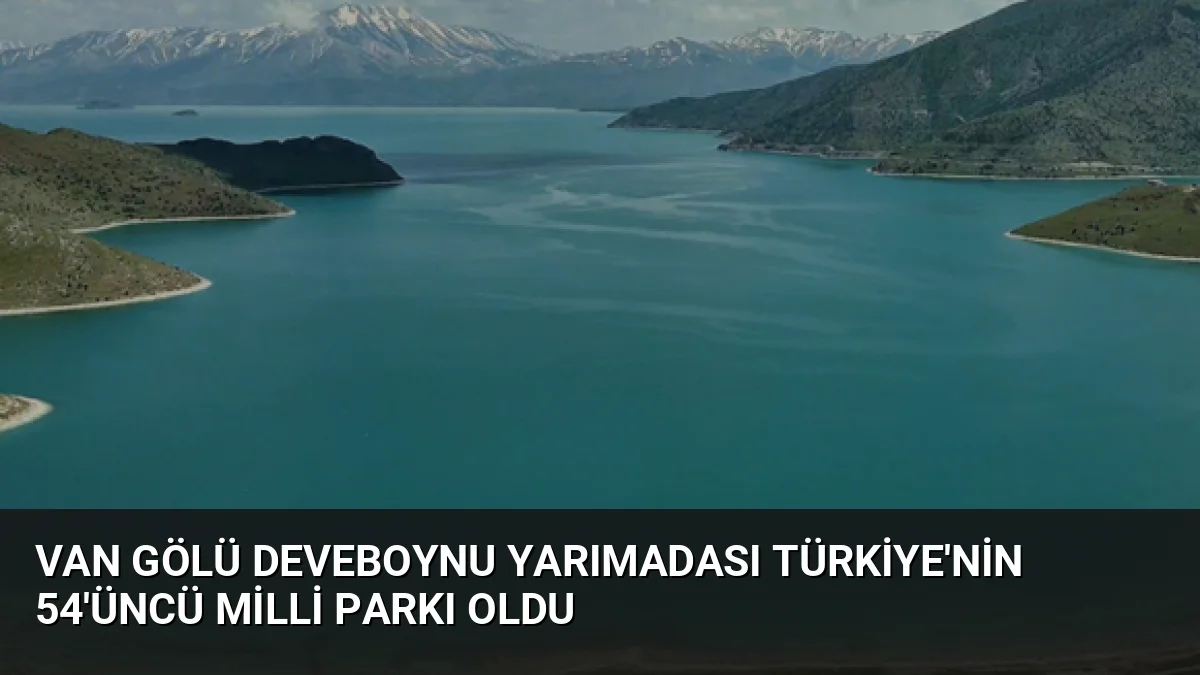 Van Gölü üzerindeki Deveboynu Yarımadası, Cumhurbaşkanlığı kararıyla Türkiye'nin 54. milli