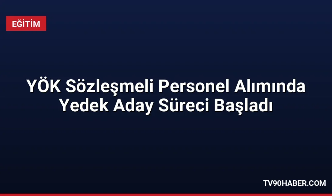Yükseköğretim Kurulu 35 sözleşmeli personel alımında yedek adaylar için belge