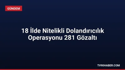 18 ilde düzenlenen nitelikli dolandırıcılık operasyonunda 281 kişi yakalandı. Şüphelilerin