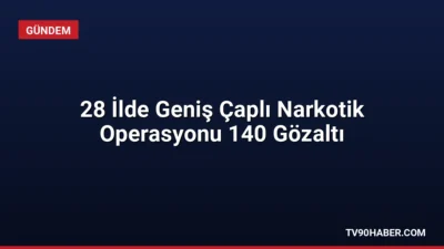 28 ilde eş zamanlı düzenlenen uyuşturucu operasyonlarında 548 kg uyuşturucu