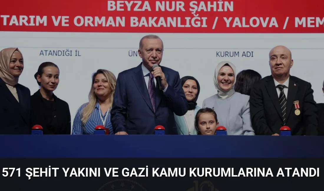 Cumhurbaşkanı Erdoğan ve Bakan Göktaş'ın katılımıyla düzenlenen törende 571 şehit