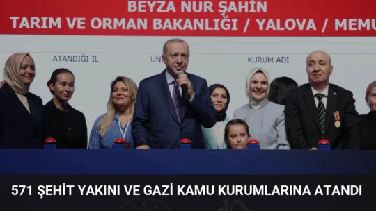 Cumhurbaşkanı Erdoğan ve Bakan Göktaş'ın katılımıyla düzenlenen törende 571 şehit