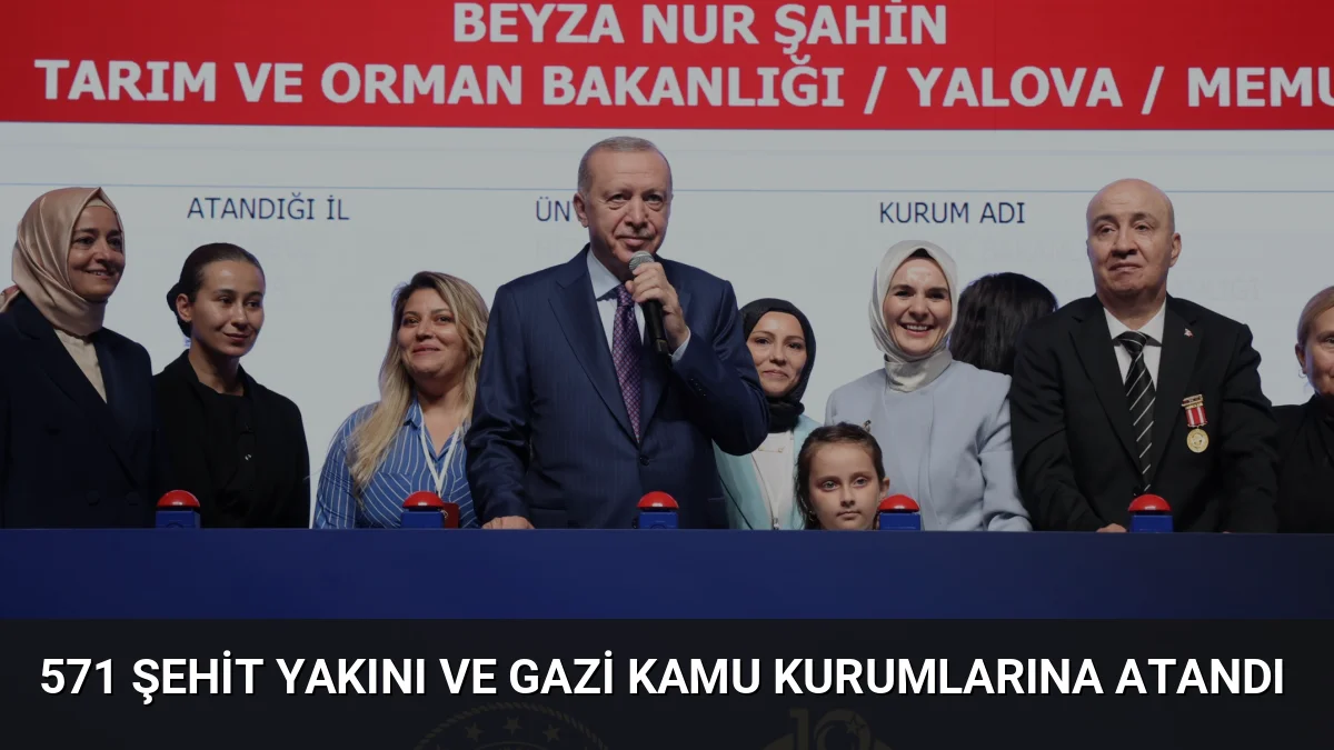 Cumhurbaşkanı Erdoğan ve Bakan Göktaş'ın katılımıyla düzenlenen törende 571 şehit