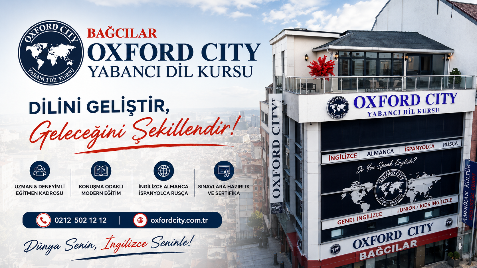 Bağcılar’da İngilizce Öğrenmek İsteyenler İçin Oxford City Günümüzde İngilizce bilmek,