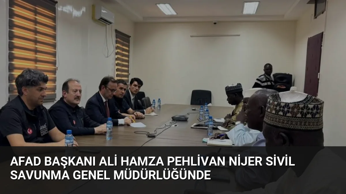 AFAD Başkanı Vali Ali Hamza Pehlivan, Nijer'de sivil savunma alanında
