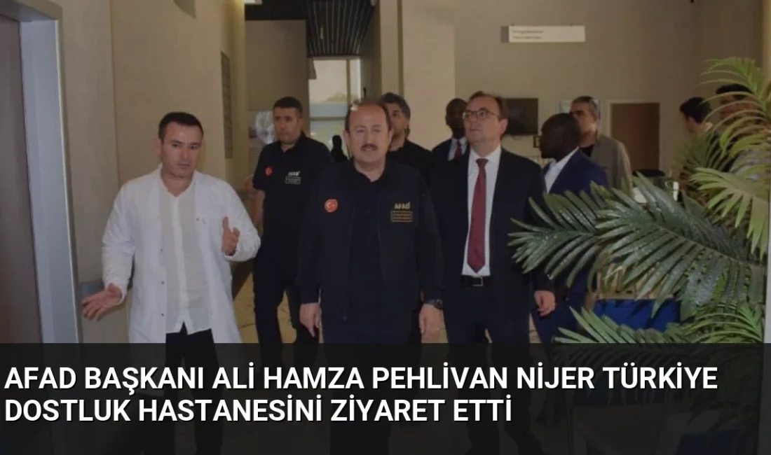 AFAD Başkanı Vali Ali Hamza Pehlivan, Nijer'in başkenti Niamey'de bulunan