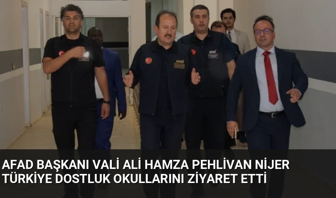 AFAD Başkanı Vali Ali Hamza Pehlivan, Nijer'deki temasları kapsamında Türkiye