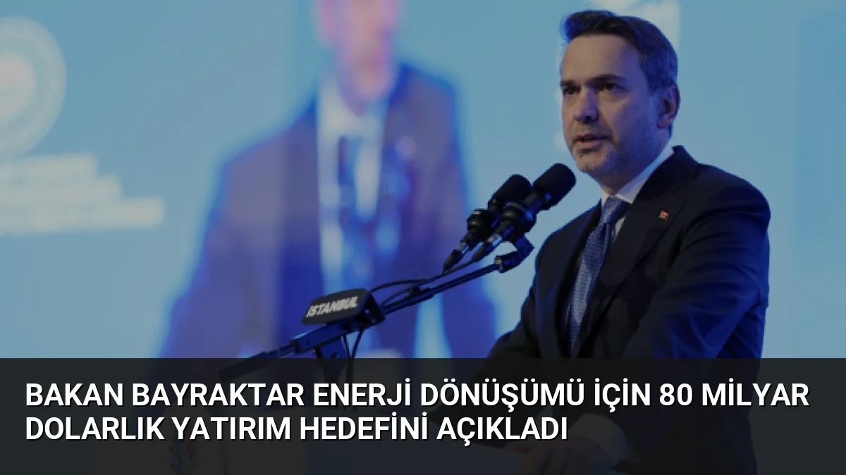 Bakan Bayraktar, Türkiye'nin 2035'e kadar enerji altyapısı için 80 milyar