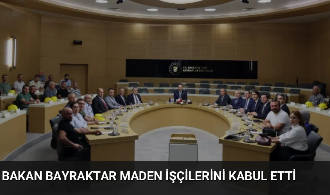 Bakan Alparslan Bayraktar, Türkiye Maden İşçileri Sendikası heyetini kabul ederek