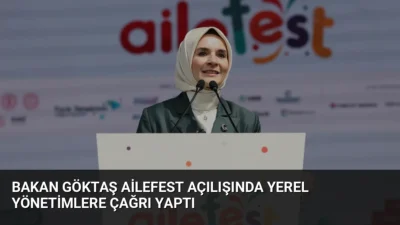 Bakan Göktaş, Rami Kütüphanesi'nde düzenlenen AileFest açılışında yerel yönetimlere aile