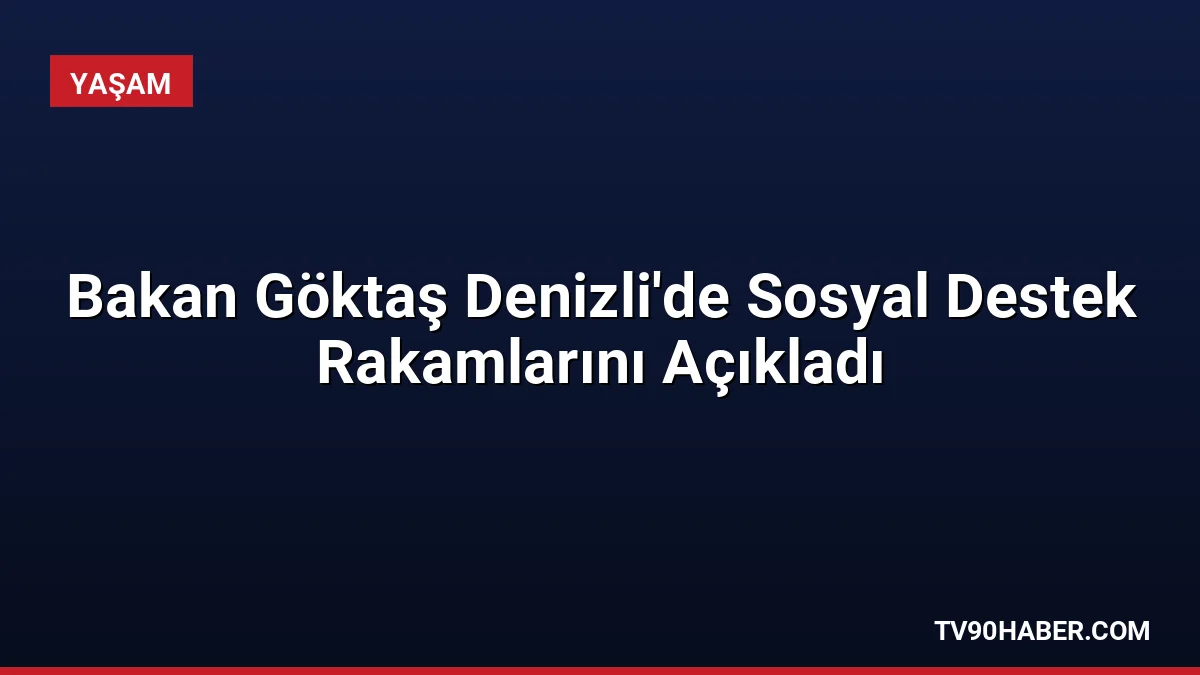 Bakan Mahinur Özdemir Göktaş, Denizli'de sosyal yardımlara bu yıl 446