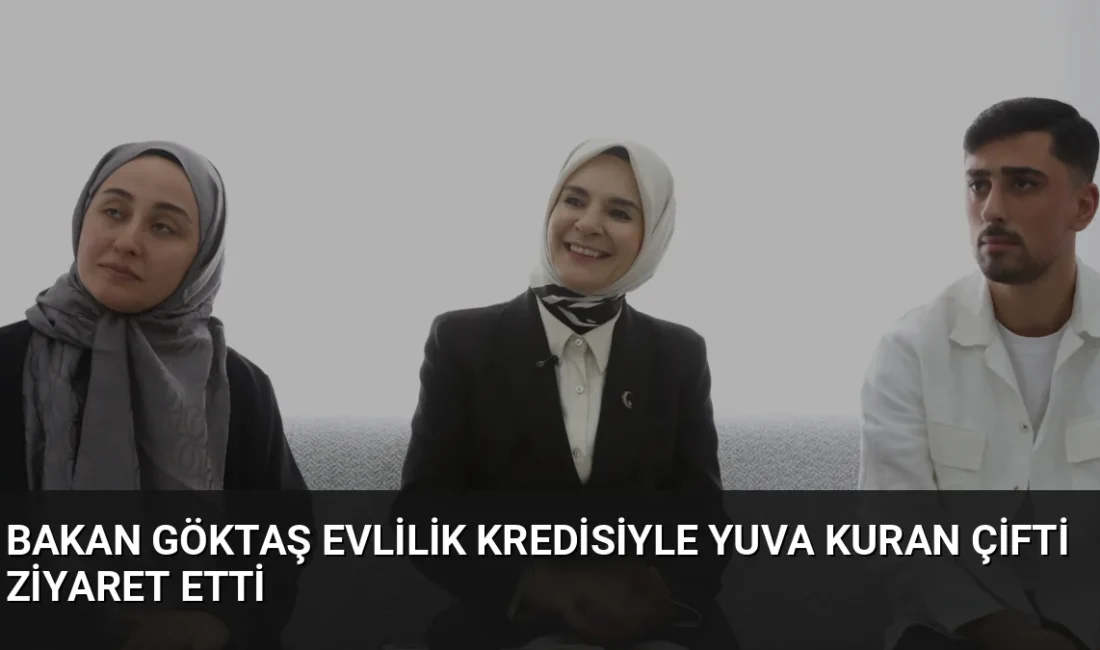 Bakan Mahinur Özdemir Göktaş, Aile ve Gençlik Fonu desteğiyle evlenen
