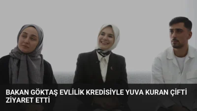 Bakan Mahinur Özdemir Göktaş, Aile ve Gençlik Fonu desteğiyle evlenen