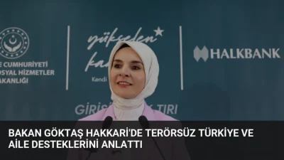 Bakan Mahinur Özdemir Göktaş, Hakkari'de Terörsüz Türkiye vurgusu yaparak kadın