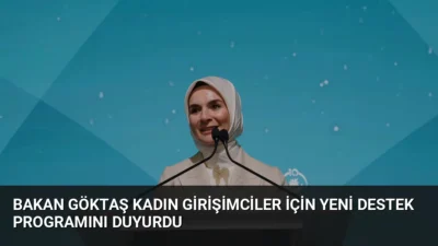Bakan Göktaş, Türkiye'de kadın girişimci sayısının 1 milyon 230 bine