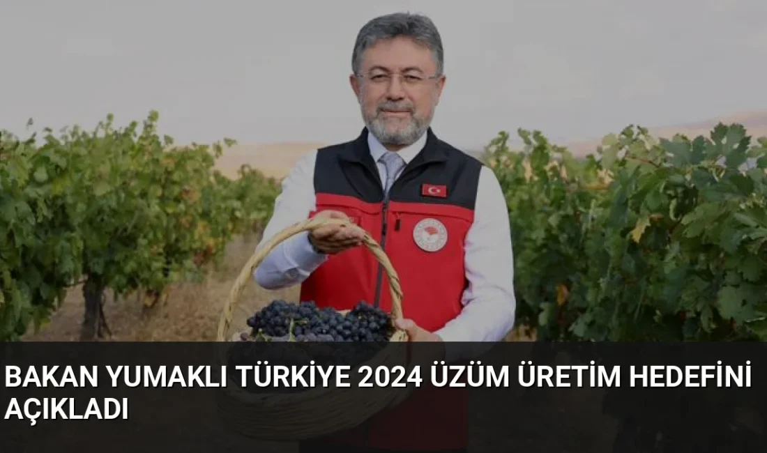 Tarım ve Orman Bakanı İbrahim Yumaklı, Türkiye'nin bu yılki üzüm