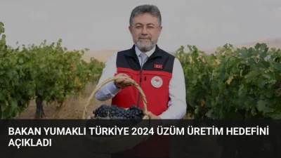 Tarım ve Orman Bakanı İbrahim Yumaklı, Türkiye'nin bu yılki üzüm