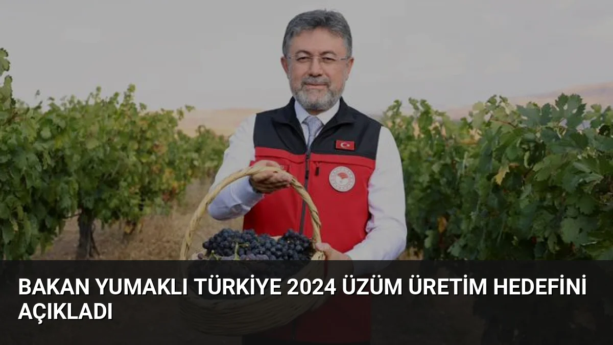 Tarım ve Orman Bakanı İbrahim Yumaklı, Türkiye'nin bu yılki üzüm