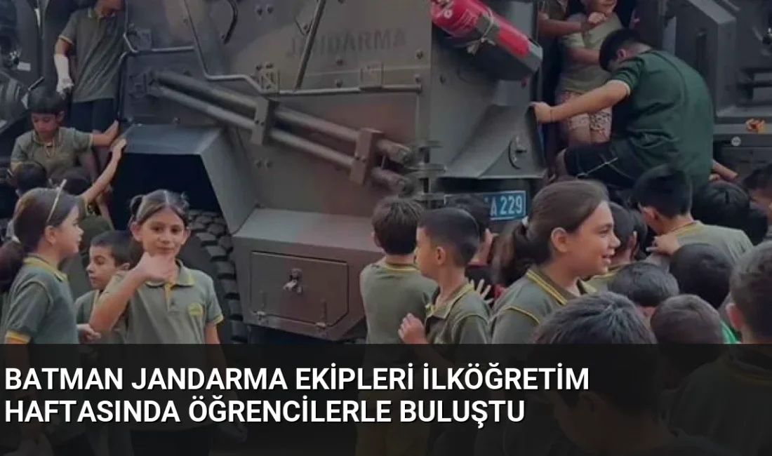 Batman İl Jandarma Komutanlığı, İlköğretim Haftası kapsamında Gültepe İlkokulu öğrencilerine