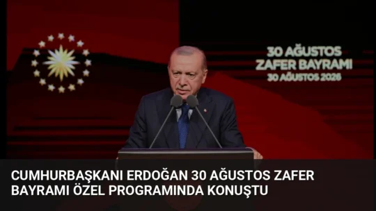 Cumhurbaşkanı Erdoğan, 30 Ağustos Zafer Bayramı programında terörle mücadele mesajları